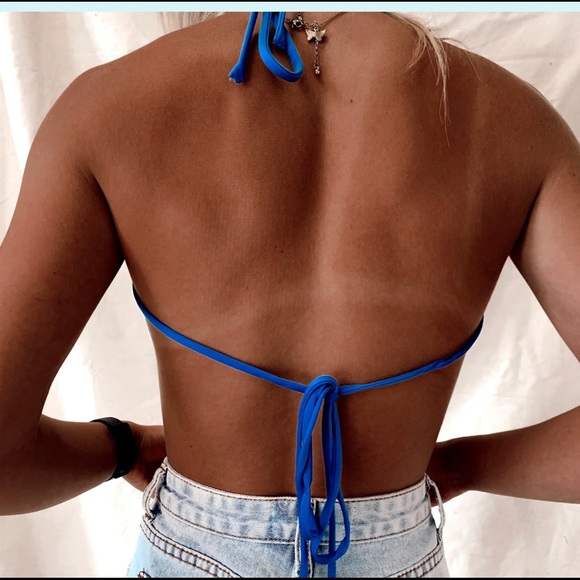 Blue multi style top - Picture 2 of 3